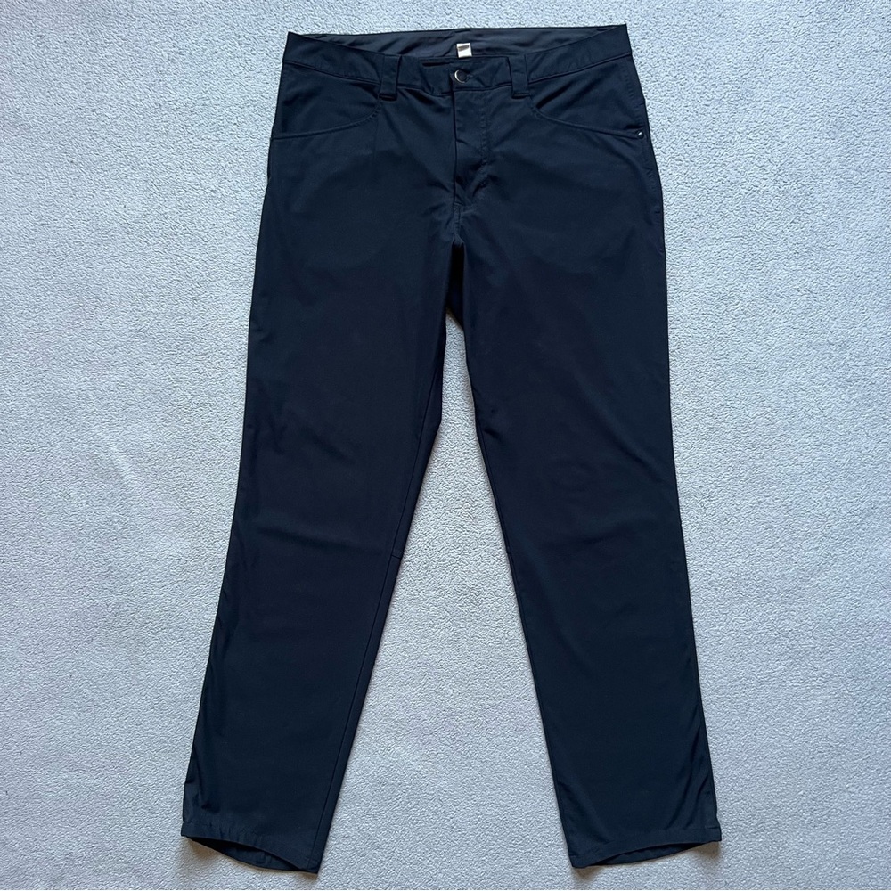 Lululemon Pants Mens 36x32 Black Warpstreme Classic Fit Performance ABC Trousers